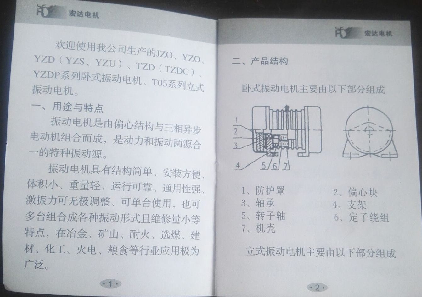 振動電機(jī)使用說明1
